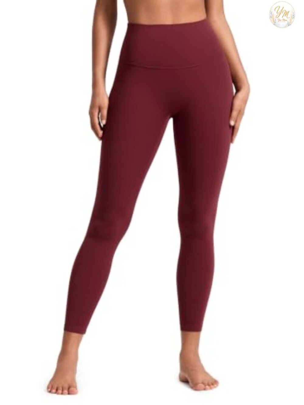 High Rise Butterluxe No Front Seam Yoga Leggings 25" 7/8 Ankle